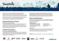 Download SweFolk One Pager with offfer to sponsors